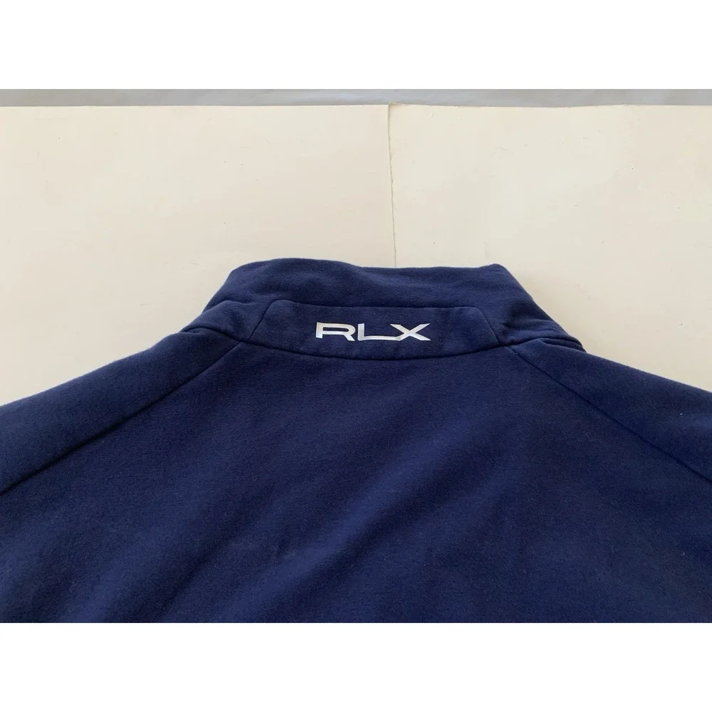 RLX Ralph Lauren Full Zip Vest Men's XXL Navy Lightweight Pockets Golf Casual